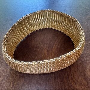 Elegant Woven Goldtone Bracelet